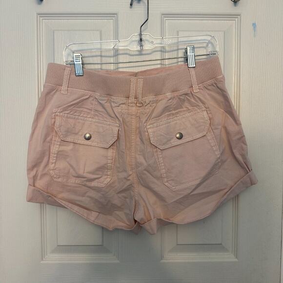 American Eagle Light Pink High Rise Cargo Shorts Size 8 - Picture 2 of 6